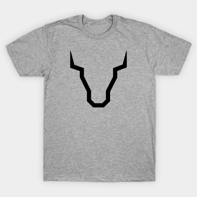 The Bullish Line Chart - Bull Market Trend / Black on White T-Shirt by Magicform